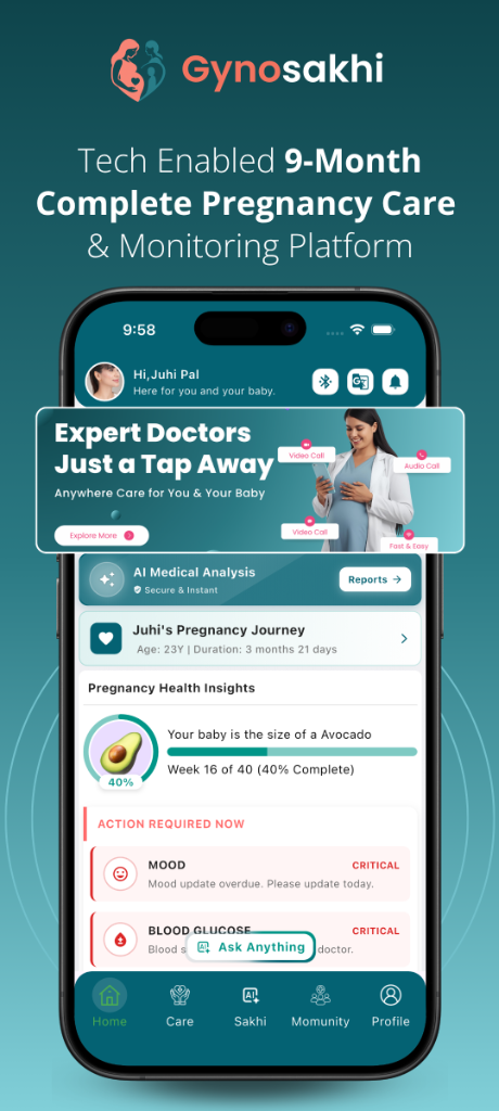 Gynosakhi Personalized Pregnancy Care Tracker